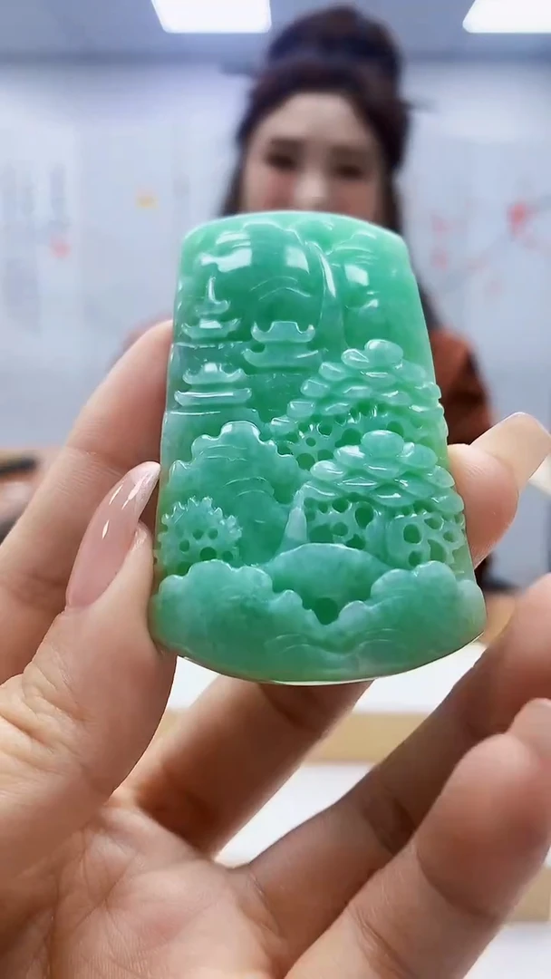 未镶嵌定制翡翠4829ty-毛货挂件30