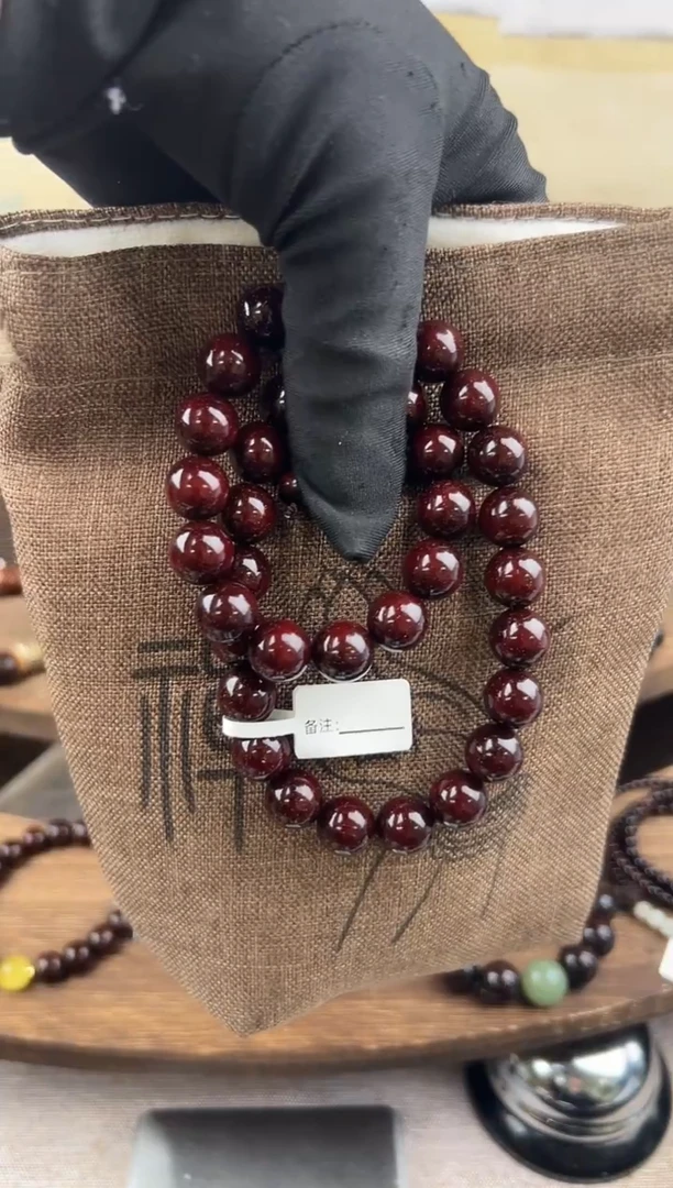 手串/手链小叶紫檀大**@三通款爆星1.2*36+跑环