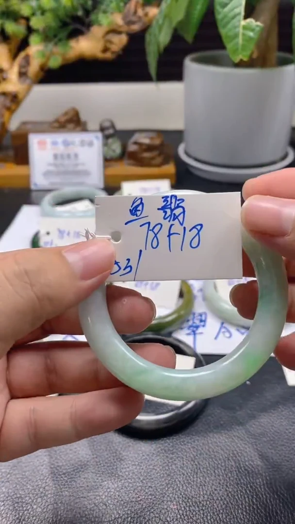 未镶嵌手镯翡翠鱼*翡翠
