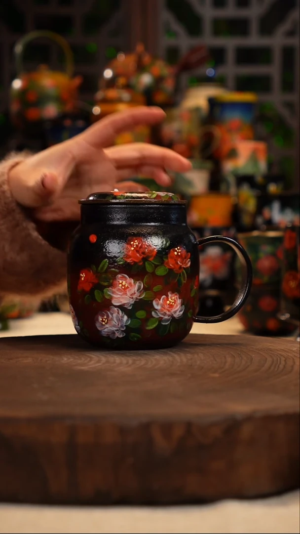 油画   釉下彩    杯子