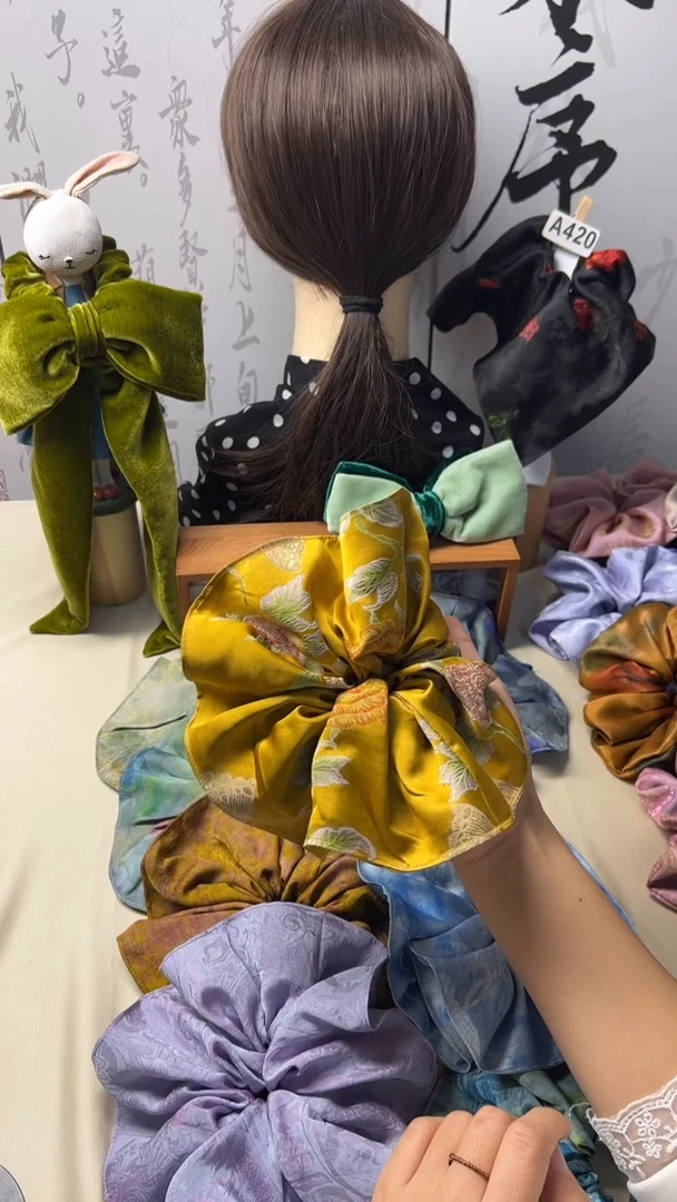 非金属布艺080发圈