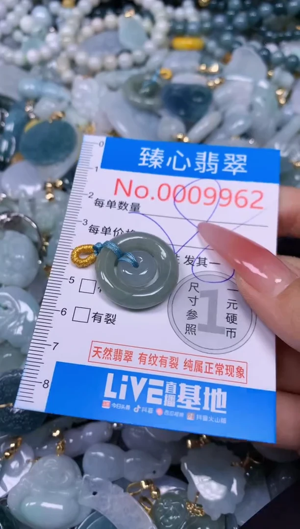 【闪购商品】翡翠颈饰未镶嵌含绳0009962