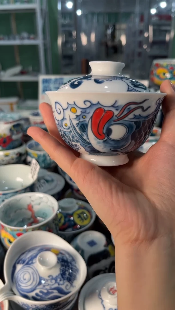 陶瓷昨明景德镇陶瓷：盖碗