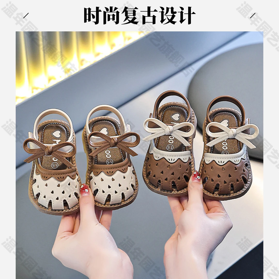 防尿防滑女童夏岁01-2-3婴儿塑料凉鞋中小童凉鞋女宝宝学步软底