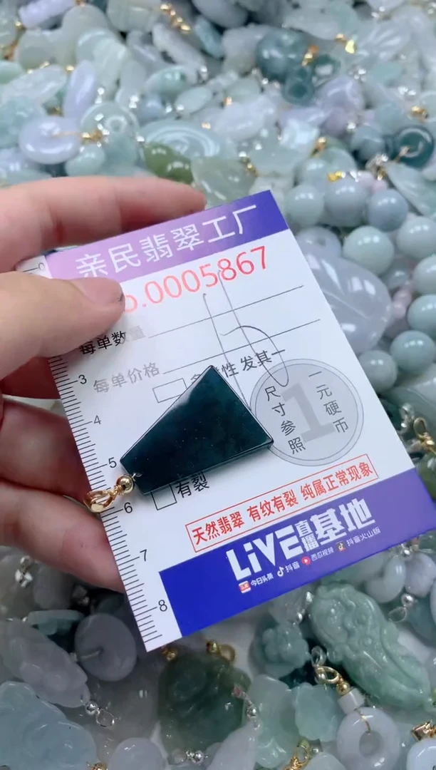 翡翠未镶嵌颈饰5867