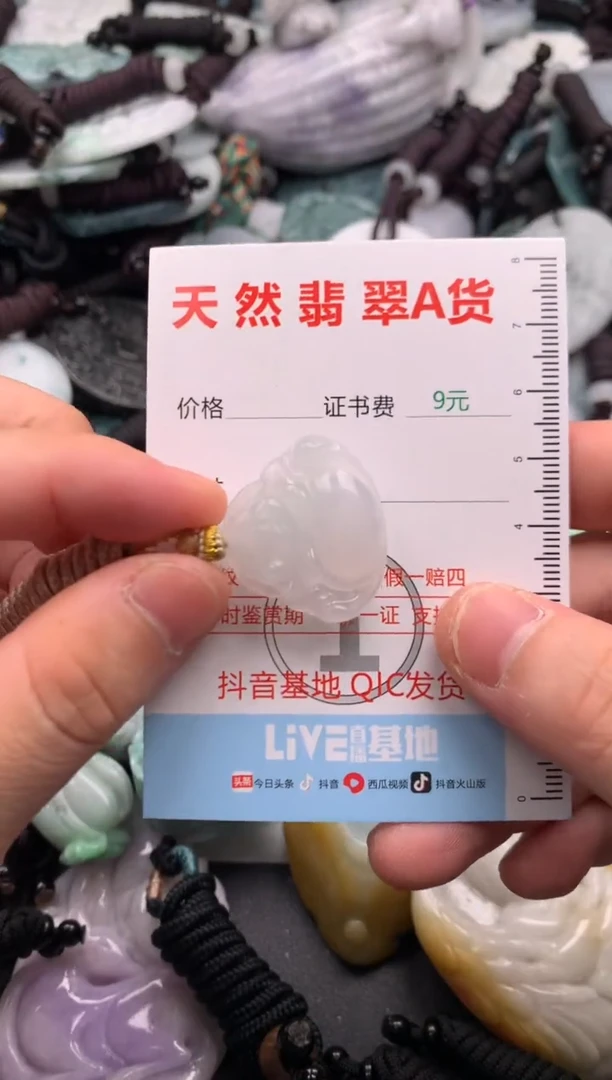 翡翠未镶嵌吊坠(不含链)1
