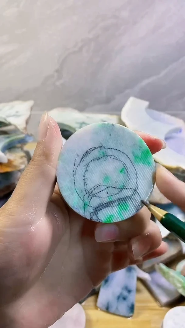 裸石翡翠纯天然缅甸翡翠418