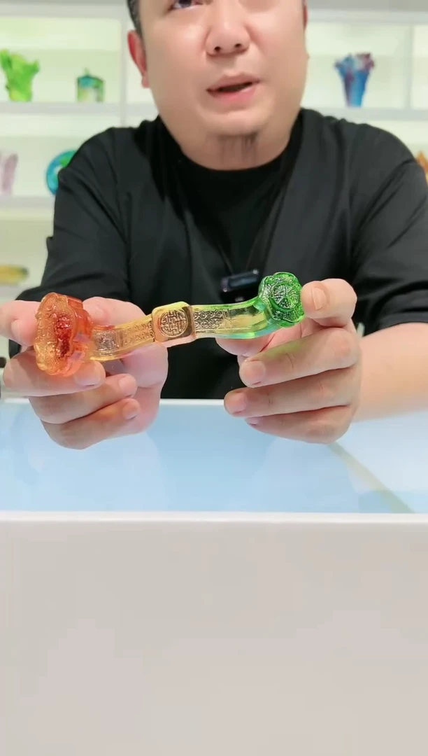 【闪购商品】茶宠古法琉璃13cm如意