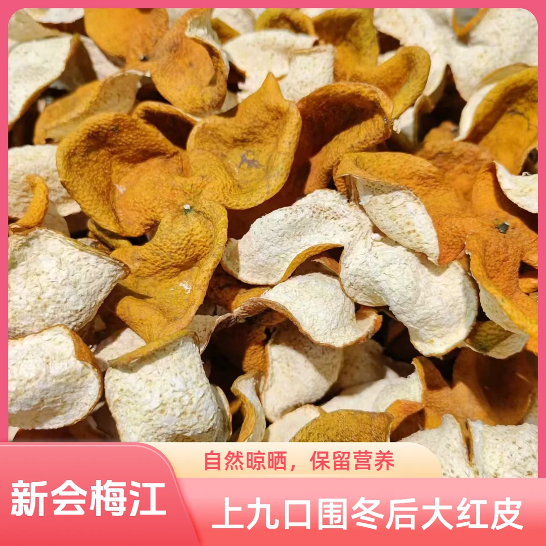 2024年梅江上九口围圈枝大红皮干仓储存太阳生晒树龄13年新会陈皮