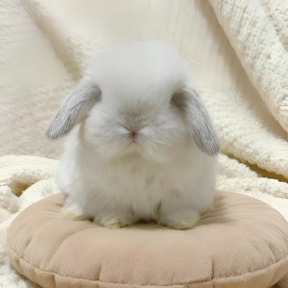 适合家庭饲养亲人无味小体型侏儒兔长不大垂耳兔好养宠物兔子
