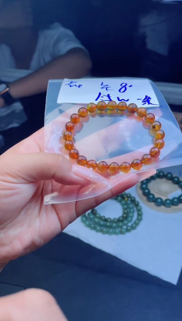 定制琥珀未镶嵌多样性发货琥珀珠串