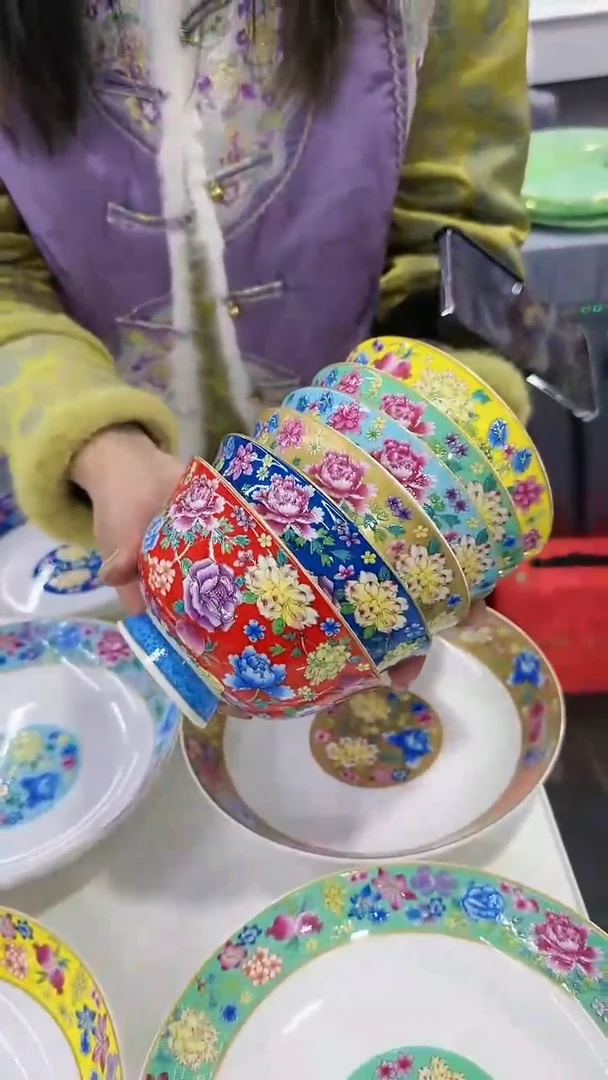 【闪购商品】瓷片5英寸饭碗6个景德镇陶瓷