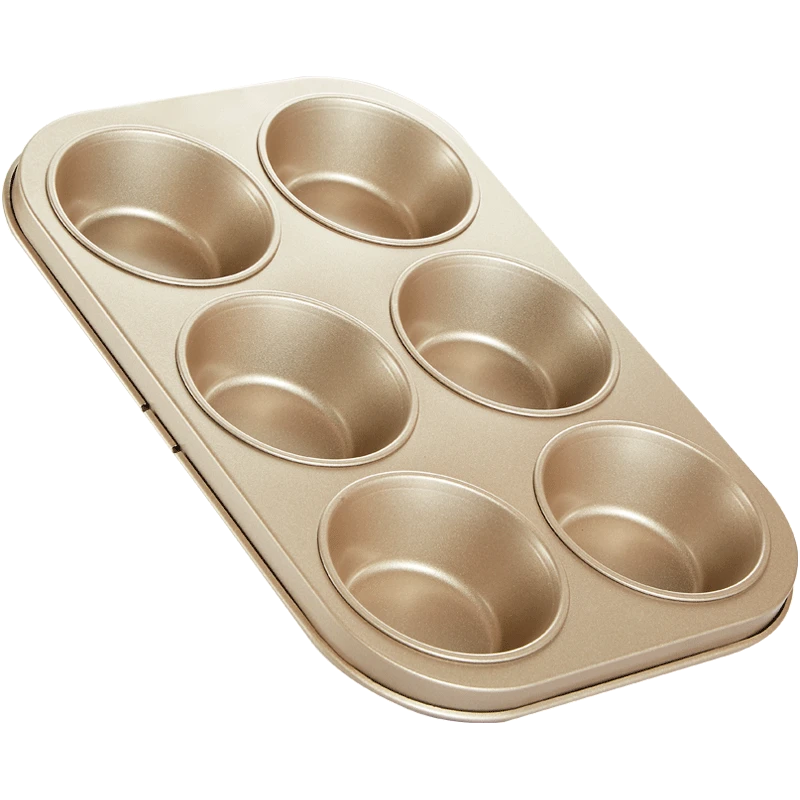 烘焙蛋糕六连玛芬模具厨房烘焙工具