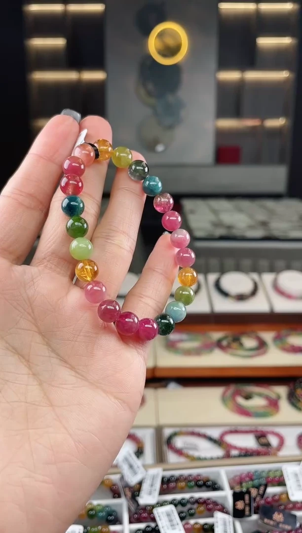 未镶嵌单圈手串碧玺（多样性发一条）T