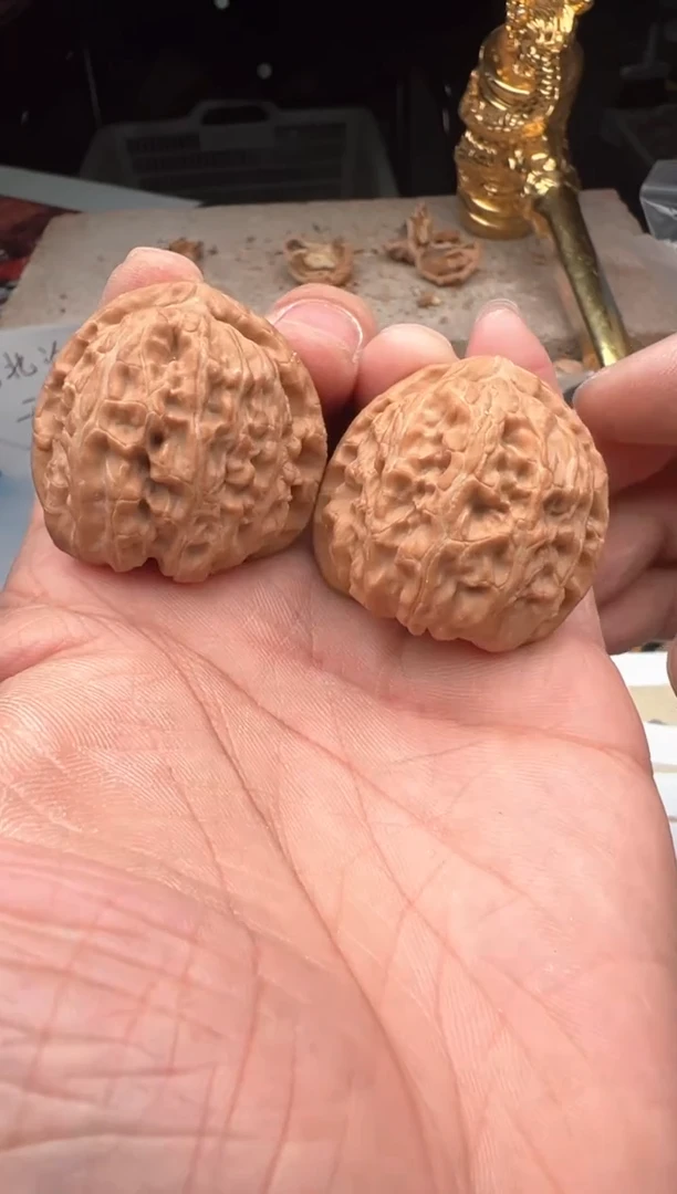【闪购商品】桃核把件雷龙文玩34-37尺寸三角白