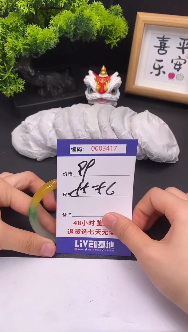 未镶嵌手镯翡翠0003417
