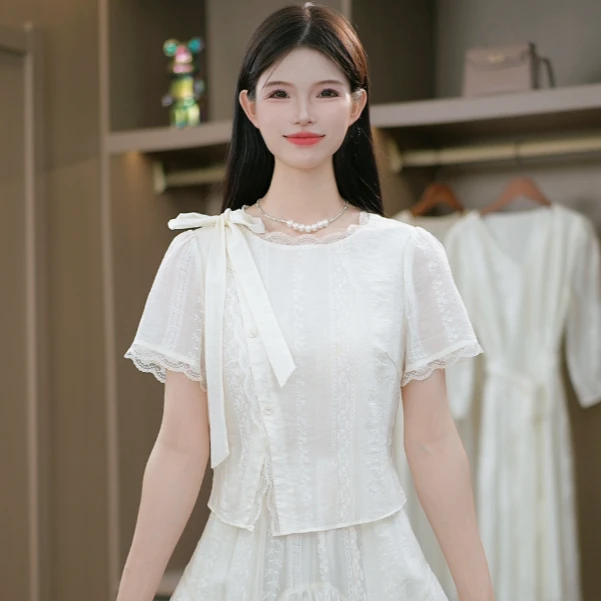 夏季法式时尚优雅气质洋气减龄遮肚子显瘦收腰连衣裙