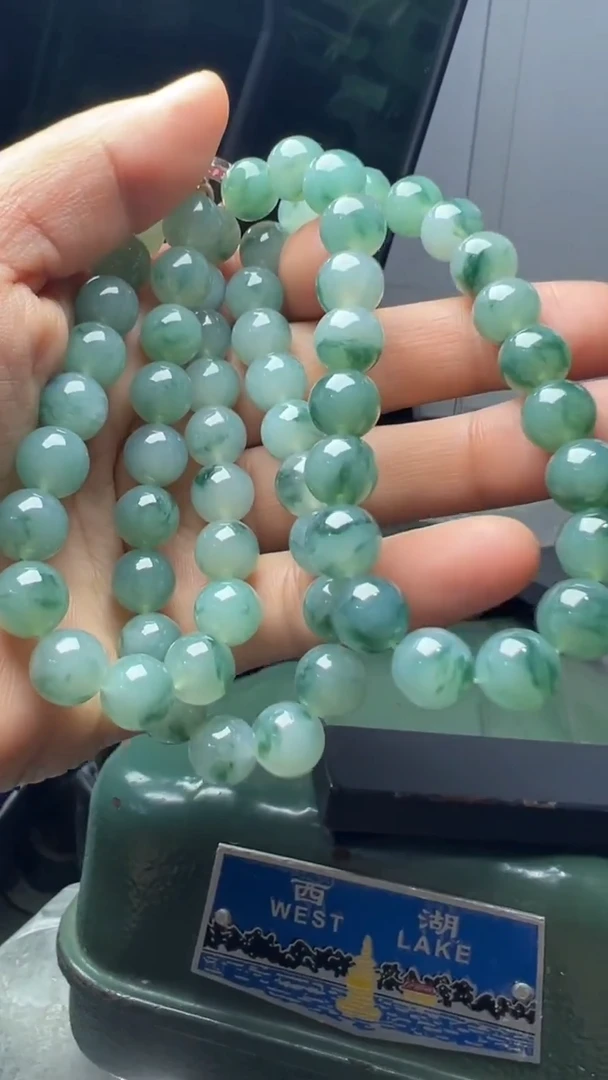 未镶嵌手串翡翠缅甸翡翠A货卡10...62颗