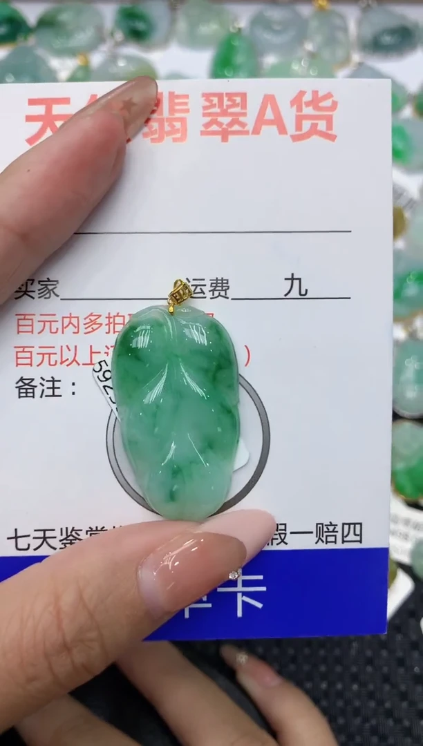 【闪购商品】翡翠颈饰18K金镶嵌111111111