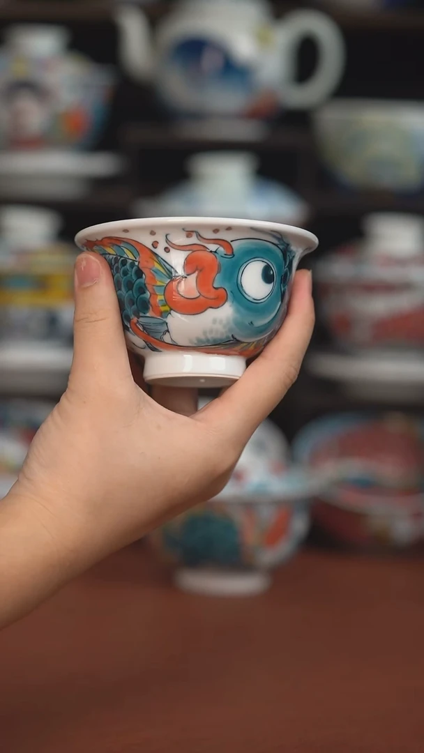 老师作品神仙鱼压手杯（宠粉福利 ）