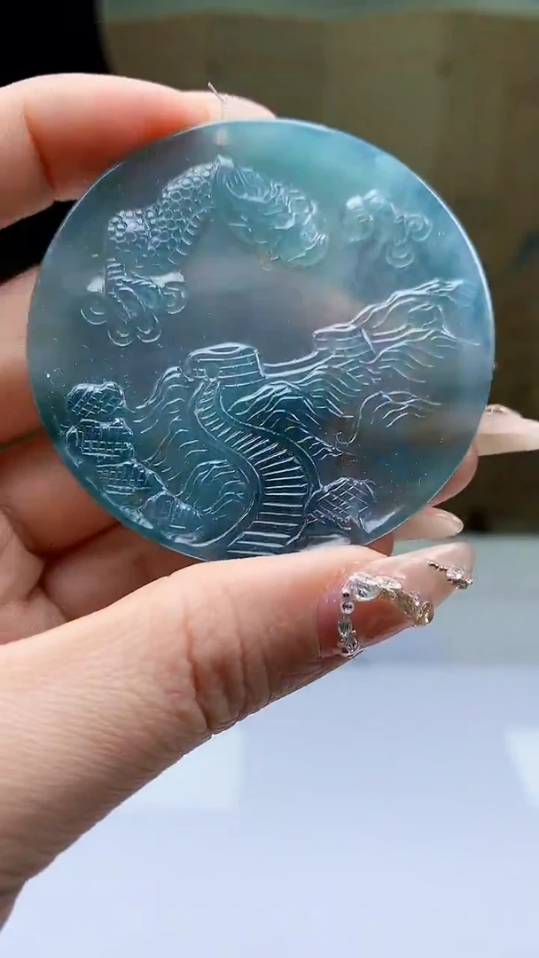 【闪购商品】定制翡翠未镶嵌4688ty-毛货挂件117