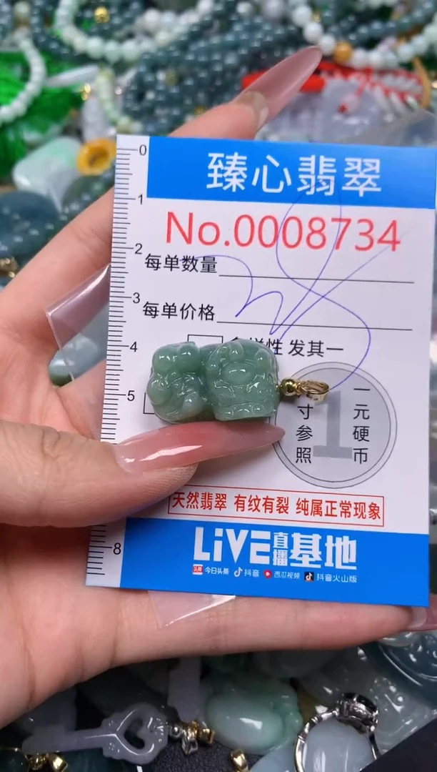 【闪购商品】翡翠颈饰未镶嵌含绳0008734