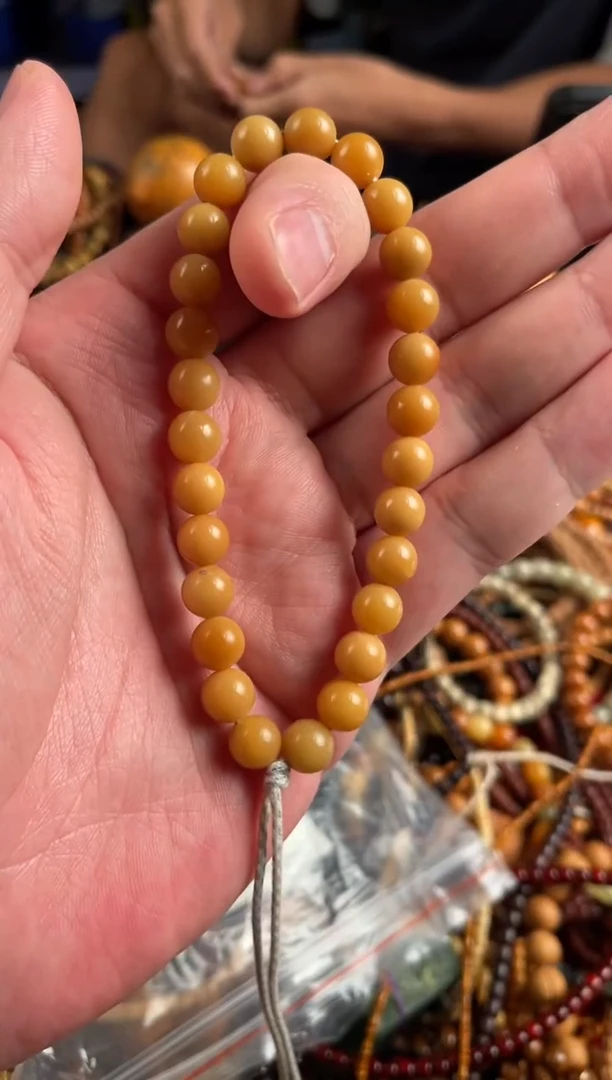手串白玉菩提王胖子文玩工作室龙脊菩提正圆手持