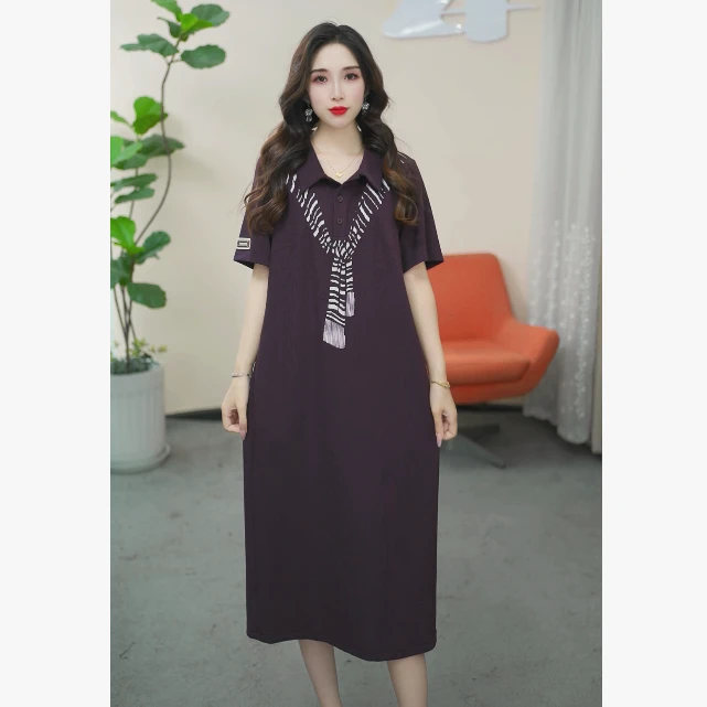 【宁宁专属】B143夏季短袖连衣裙女2025新款洋气时尚裙子