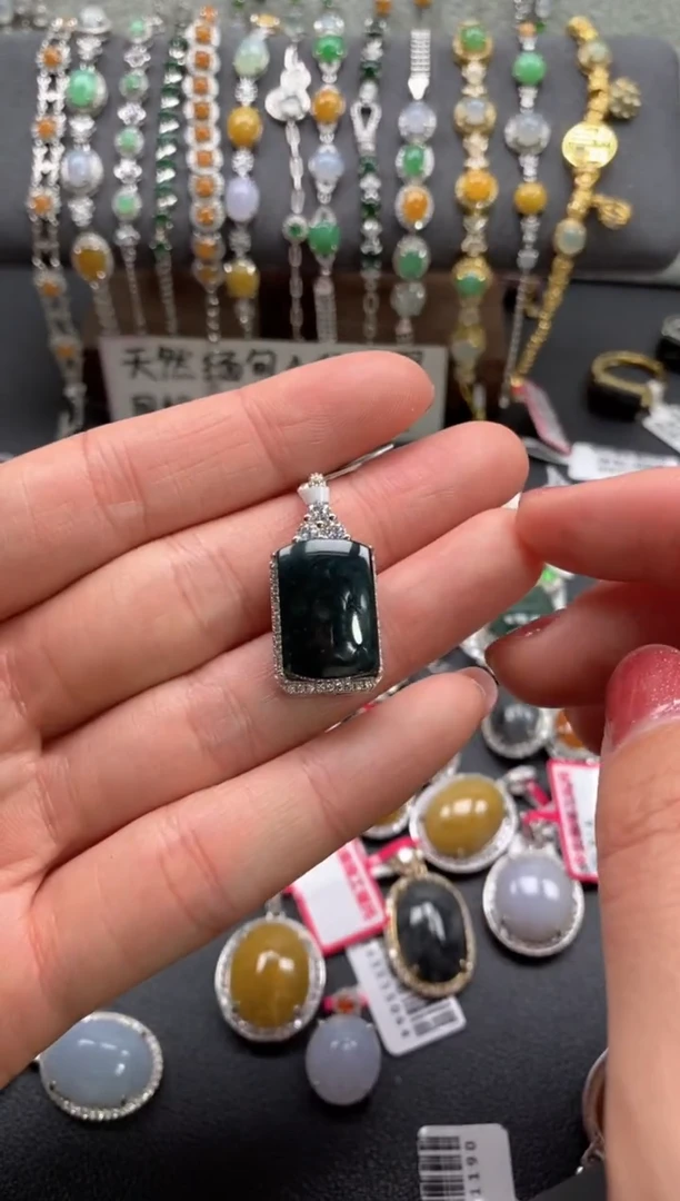 【闪购商品】翡翠戒指银S925镶嵌22222222    5