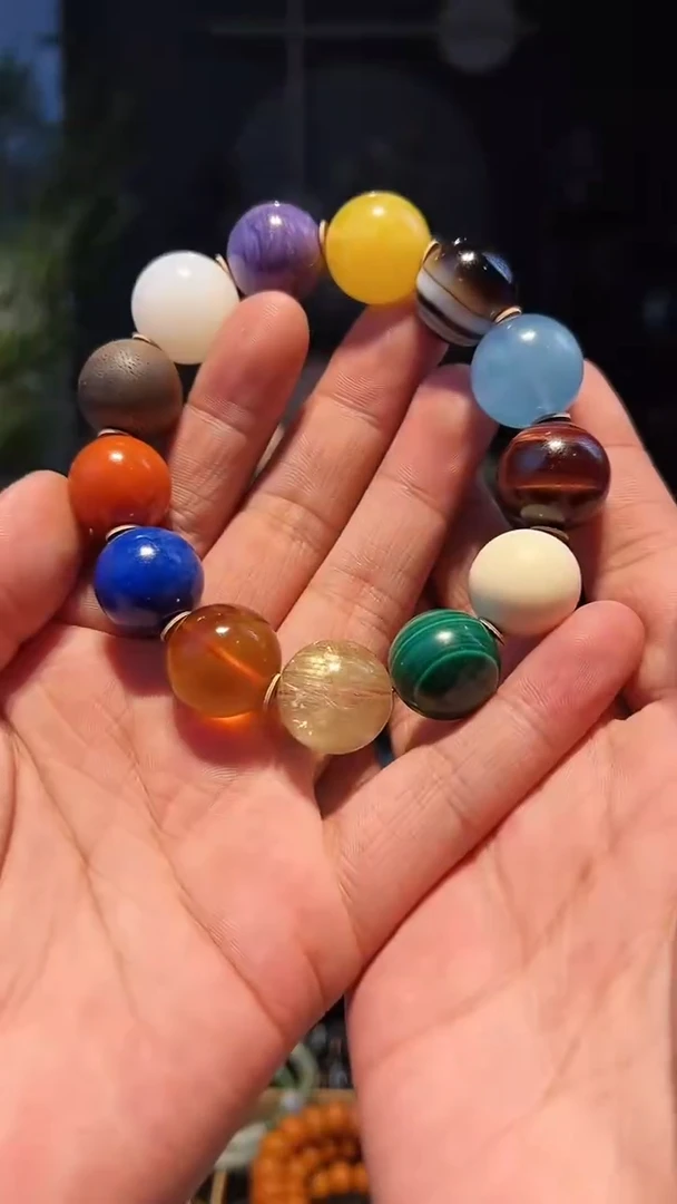 【闪购商品】玛瑙/玉髓手链未镶嵌18+多宝