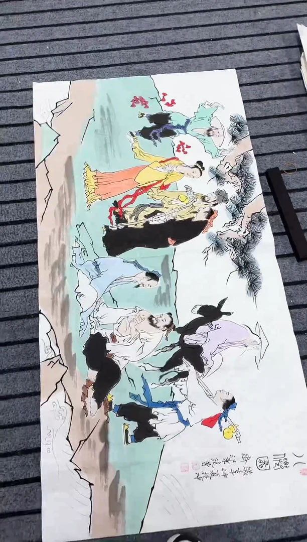 精品国画人物作品