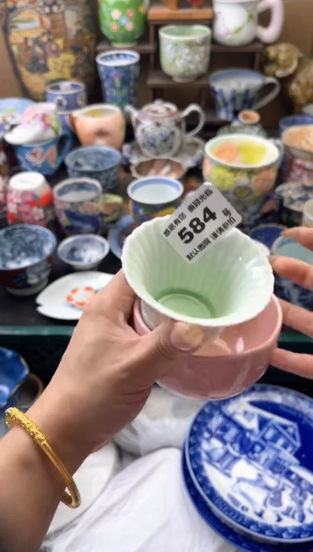 瓷片阿*584号六六工艺品瓷器