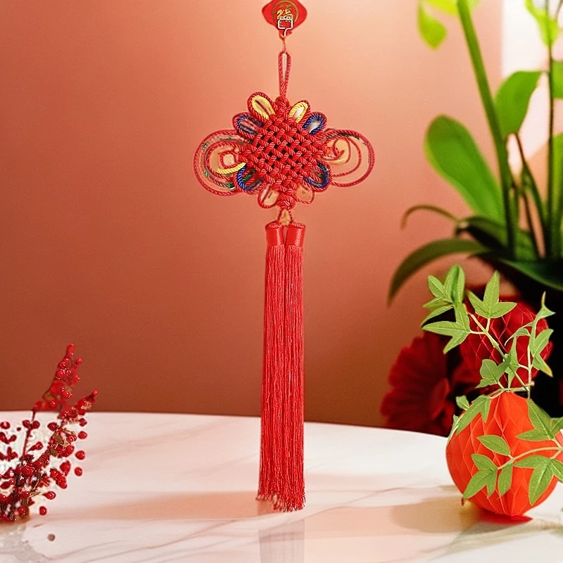 中国结丝线线编交房楼盘装饰品客厅挂件喜庆福字乔迁之喜礼物