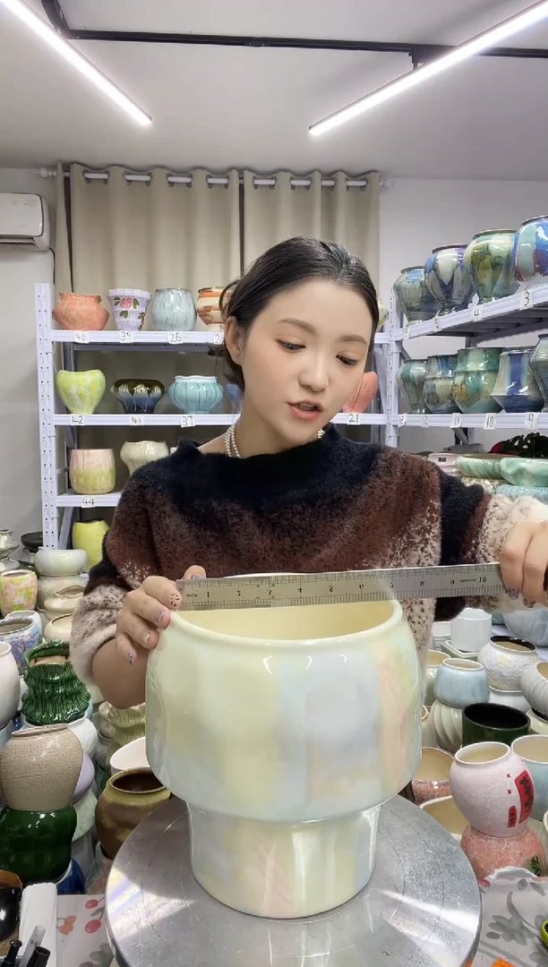 11.17陶瓷花盆直播链接高.   22   口 17.5