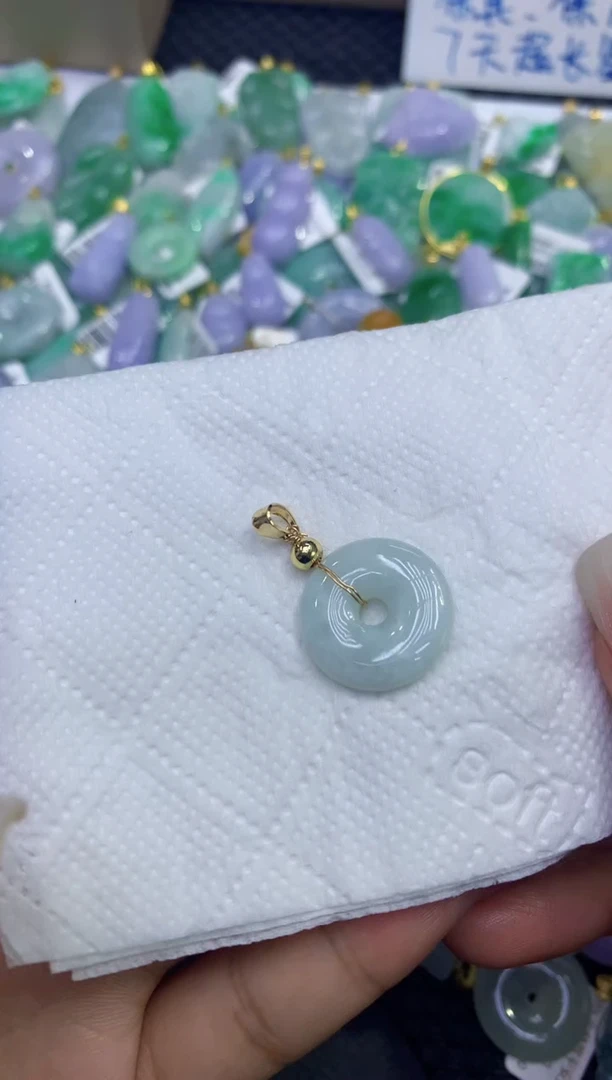颈饰未镶嵌翡翠天然缅甸A货翡翠