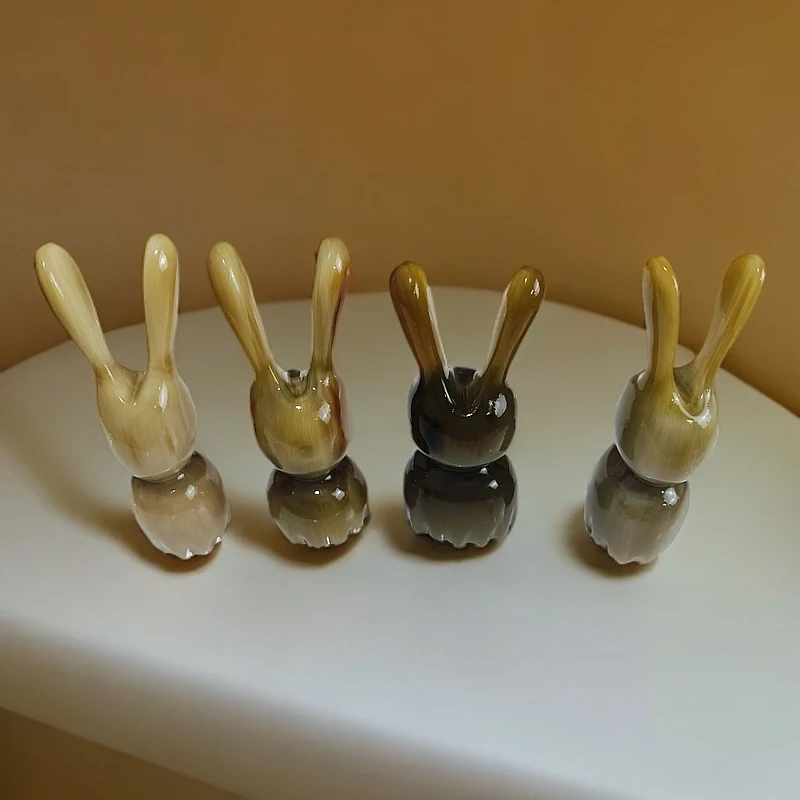 牛角实心莲蓬兔子按摩梳多功能脸部耳朵身体疏通眼部拨筋牛角梳