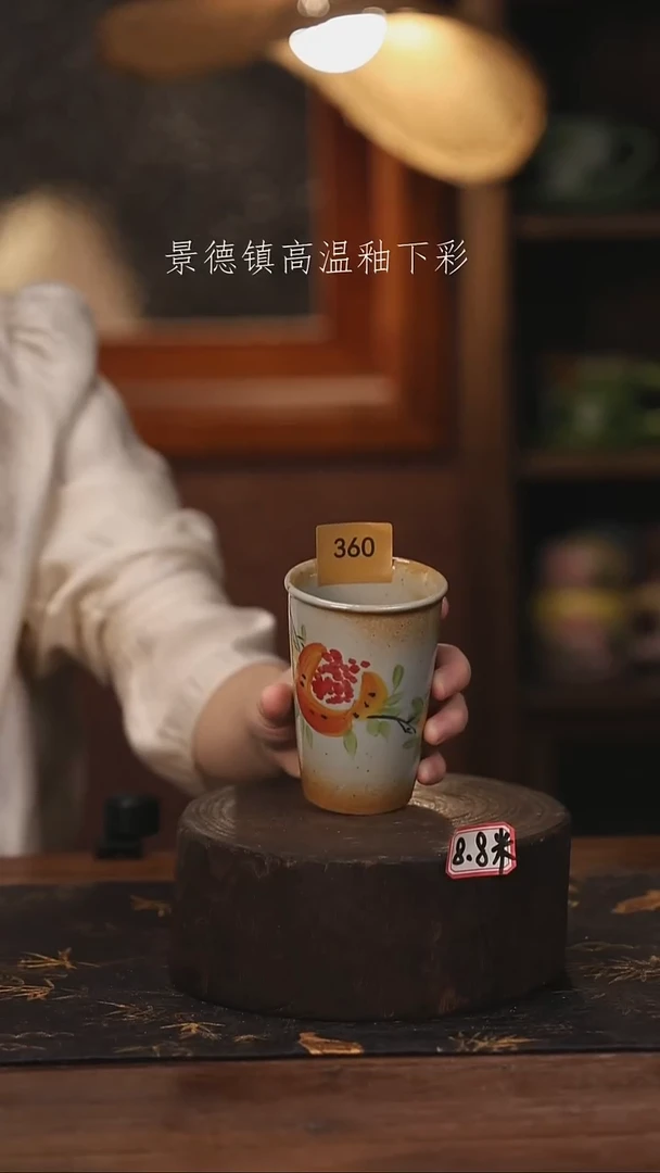 陶瓷景德镇高温釉下手绘陶瓷@L360@