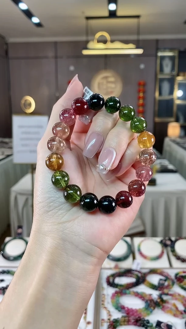 【闪购商品】碧玺单圈手串1mm+未镶嵌（多样性发一条）hon