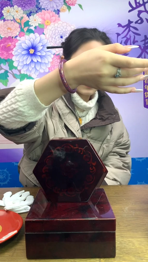 【闪购商品】成都漆艺变涂手镯（紫色54圈口）