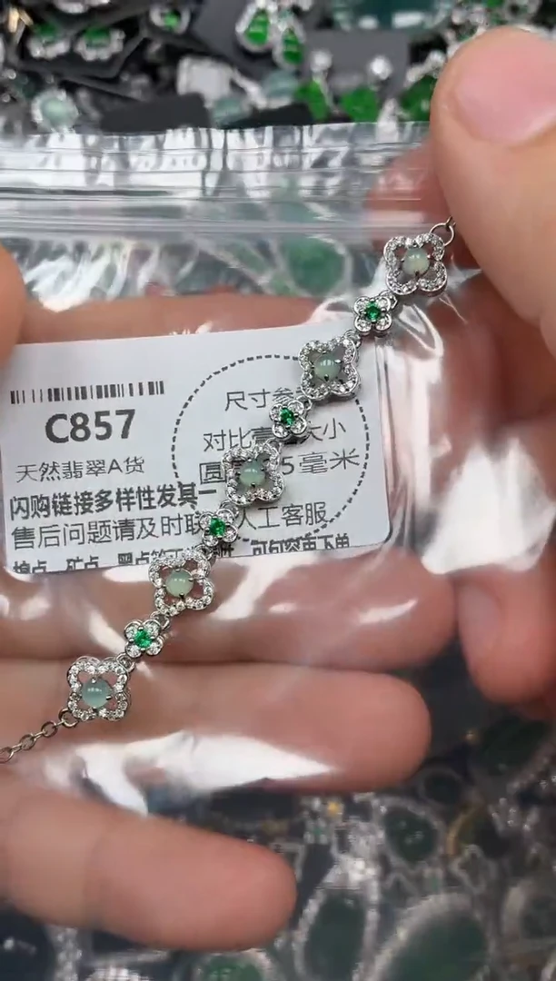 颈饰未镶嵌翡翠C857手链