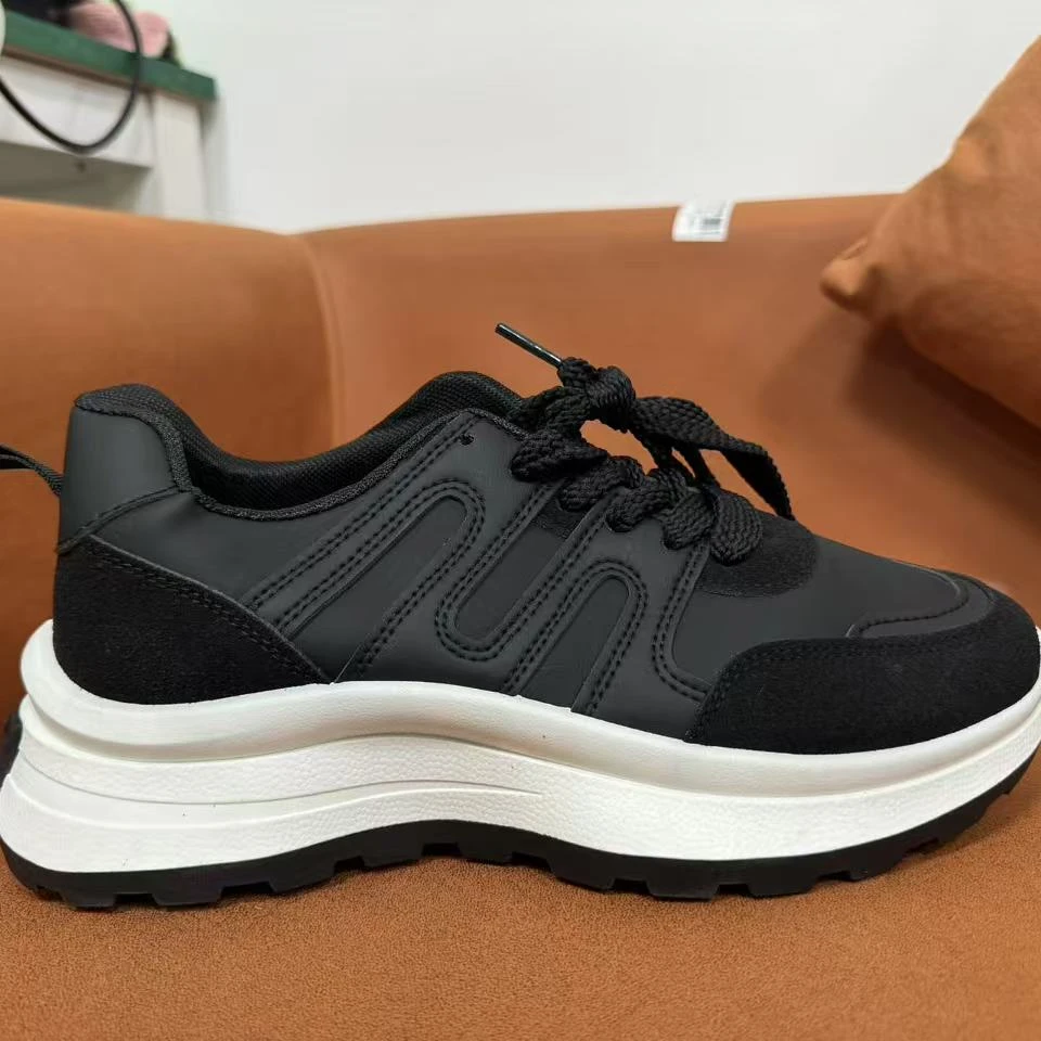 1261-1280女鞋休闲鞋板鞋时尚百搭真皮厚底平底秋季韩版