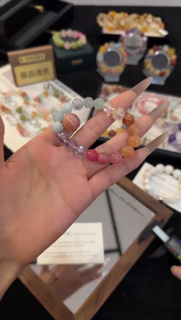 合金手链水晶多宝手链x1877