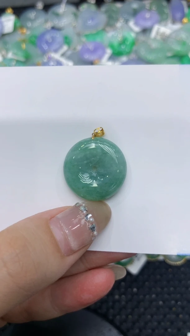 【闪购商品】翡翠颈饰18K金镶嵌222222222