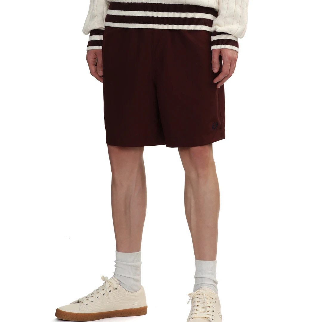 FRED PERRY25年新款欧若风经典纯色时尚休闲简约中腰短裤S8508