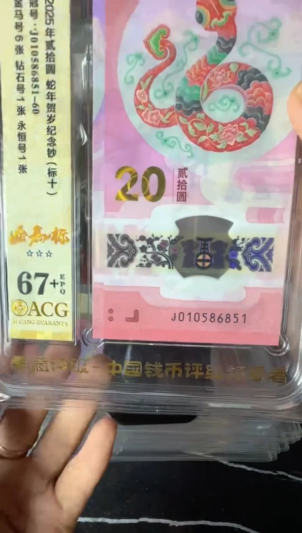 塑料2025蛇钞 爱藏标十啊啊啊啊