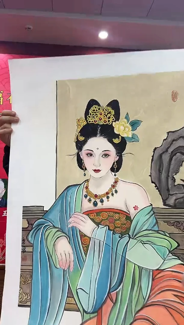 国画王碧梧绘画2.7pc人物