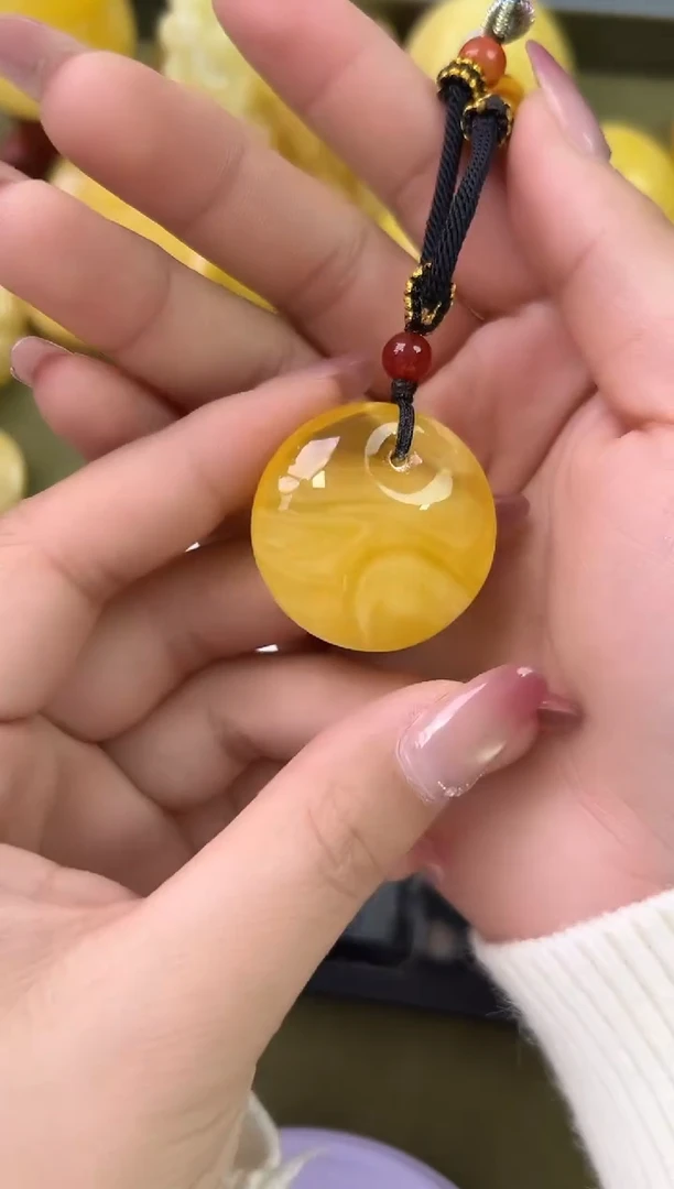 裸石琥珀未镶嵌琥珀蜜蜡吊坠