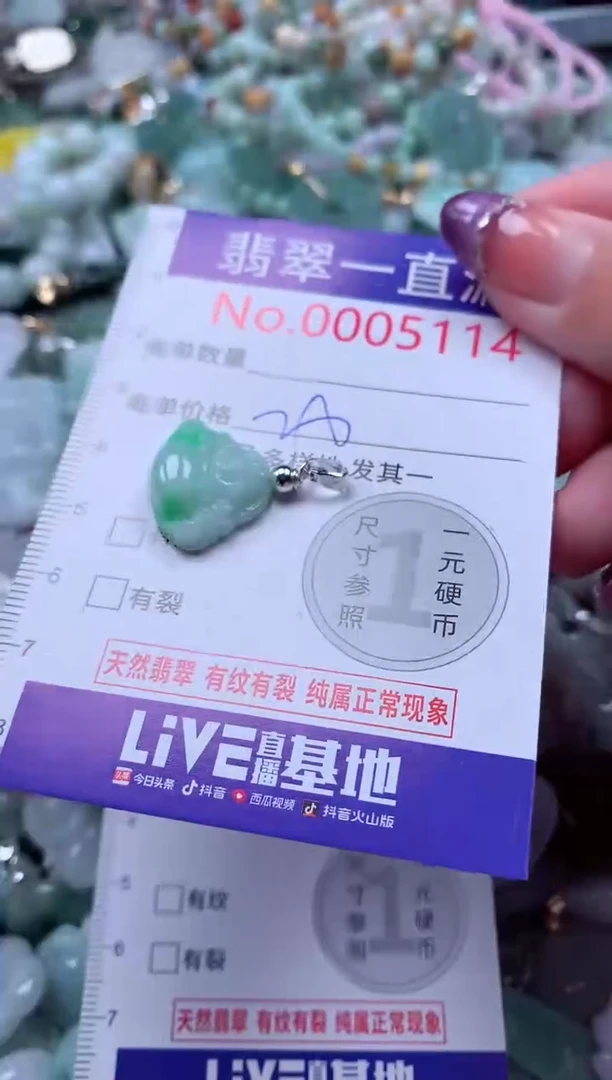 翡翠未镶嵌吊坠(不含链)5114