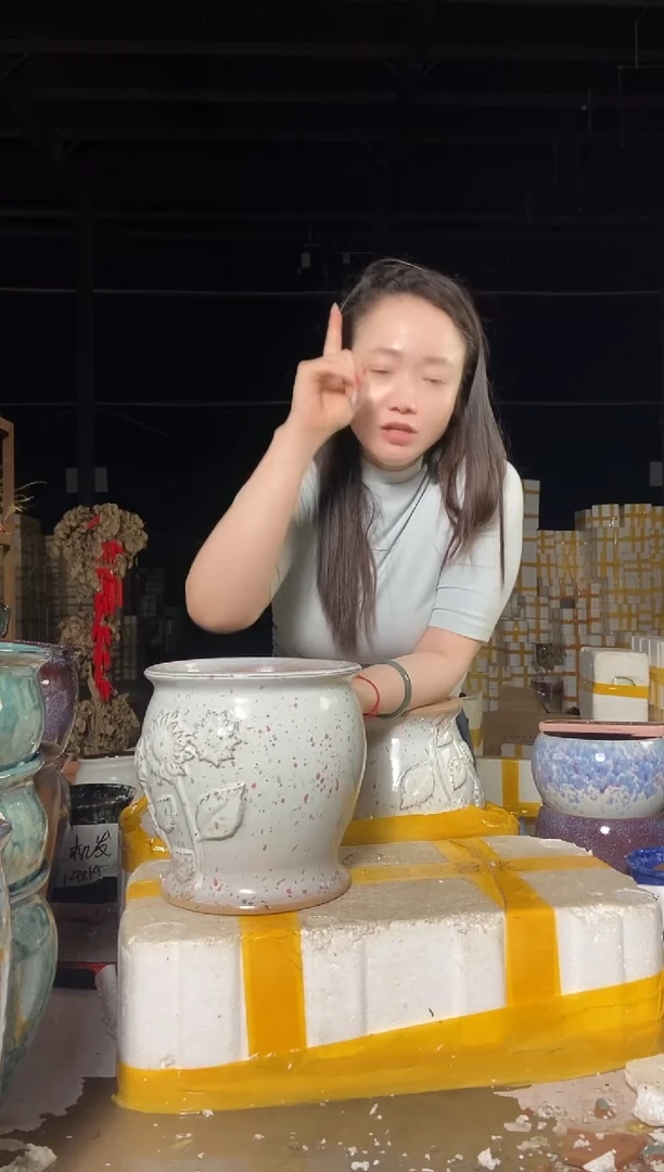宜兴紫砂粗陶花盆20/20