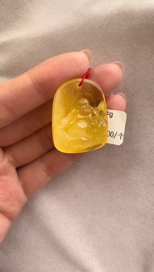 【闪购商品】琥珀裸石未镶嵌10208218-吊坠